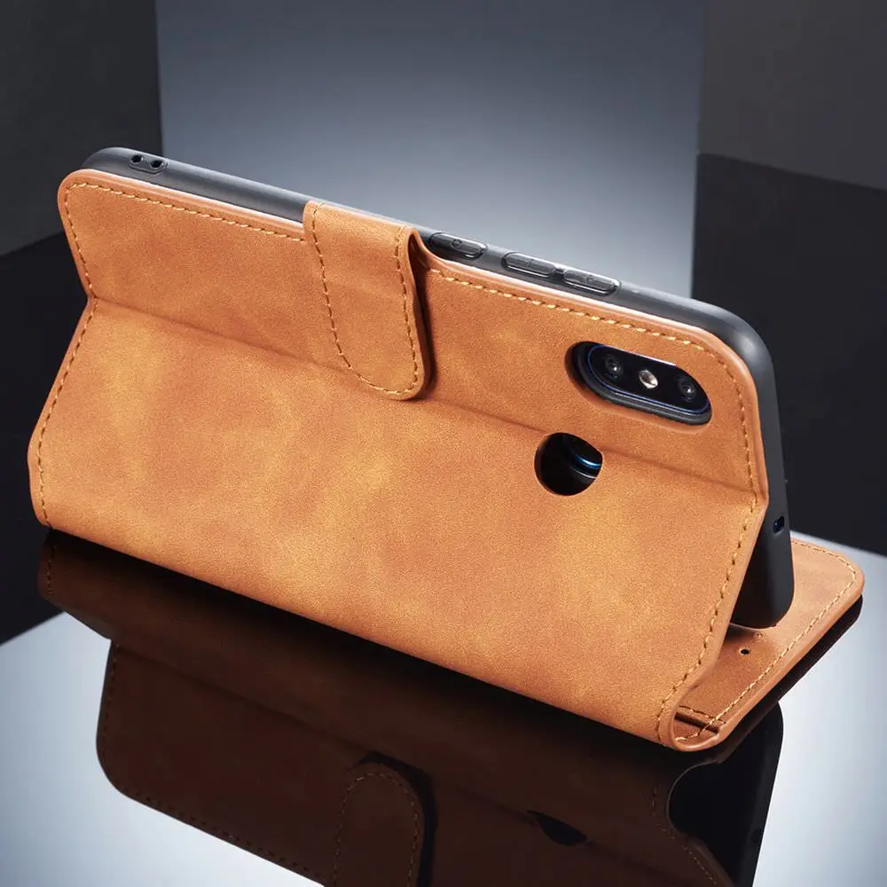 L FADNUT винтажный Чехол кошелек для Xiaomi Mi 8 A2 Lite Pocophone F1 Роскошный кожаный чехол с