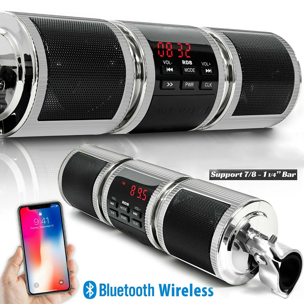

Speaker Motorcycle Audio Bluetooth Specker System Waterproof Audio Handlebar