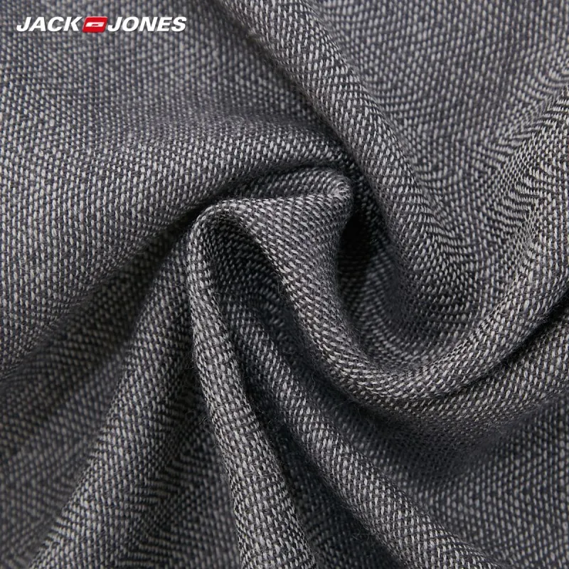 

JackJones Men's Contrasting Fringed Hem Business Casual Woolen Scarf| 220188506