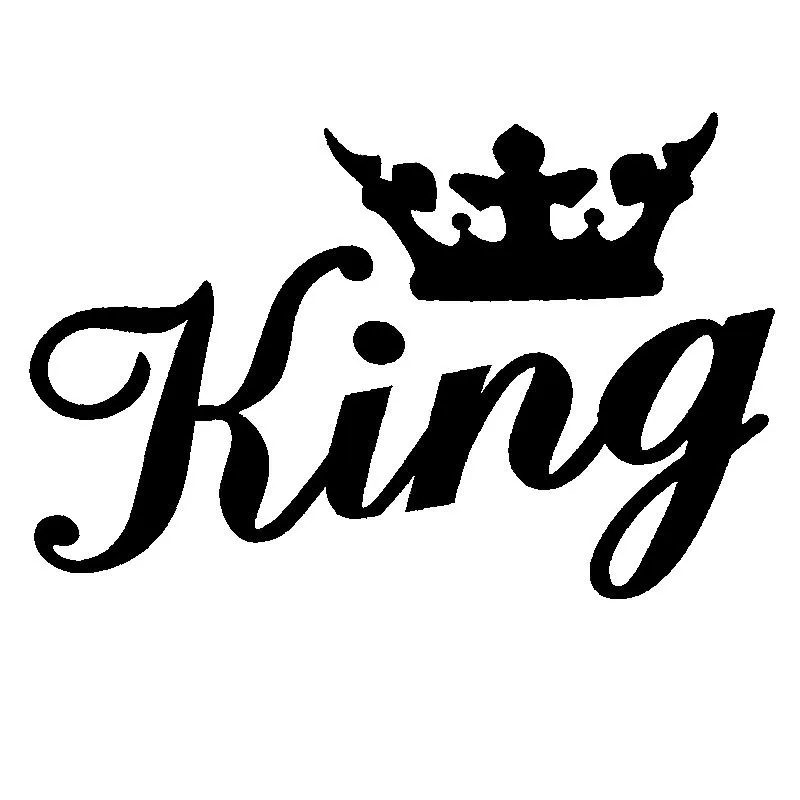 

Hot Funnycar Sticker KING Crown Rearview Mirror KK Motorcycle Decals Vinyl Motorcycle Decal PVC 14cm*10cm