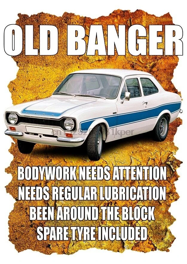 Мужская забавная футболка Old Banger Escort идеальный подарок или Рождественский |