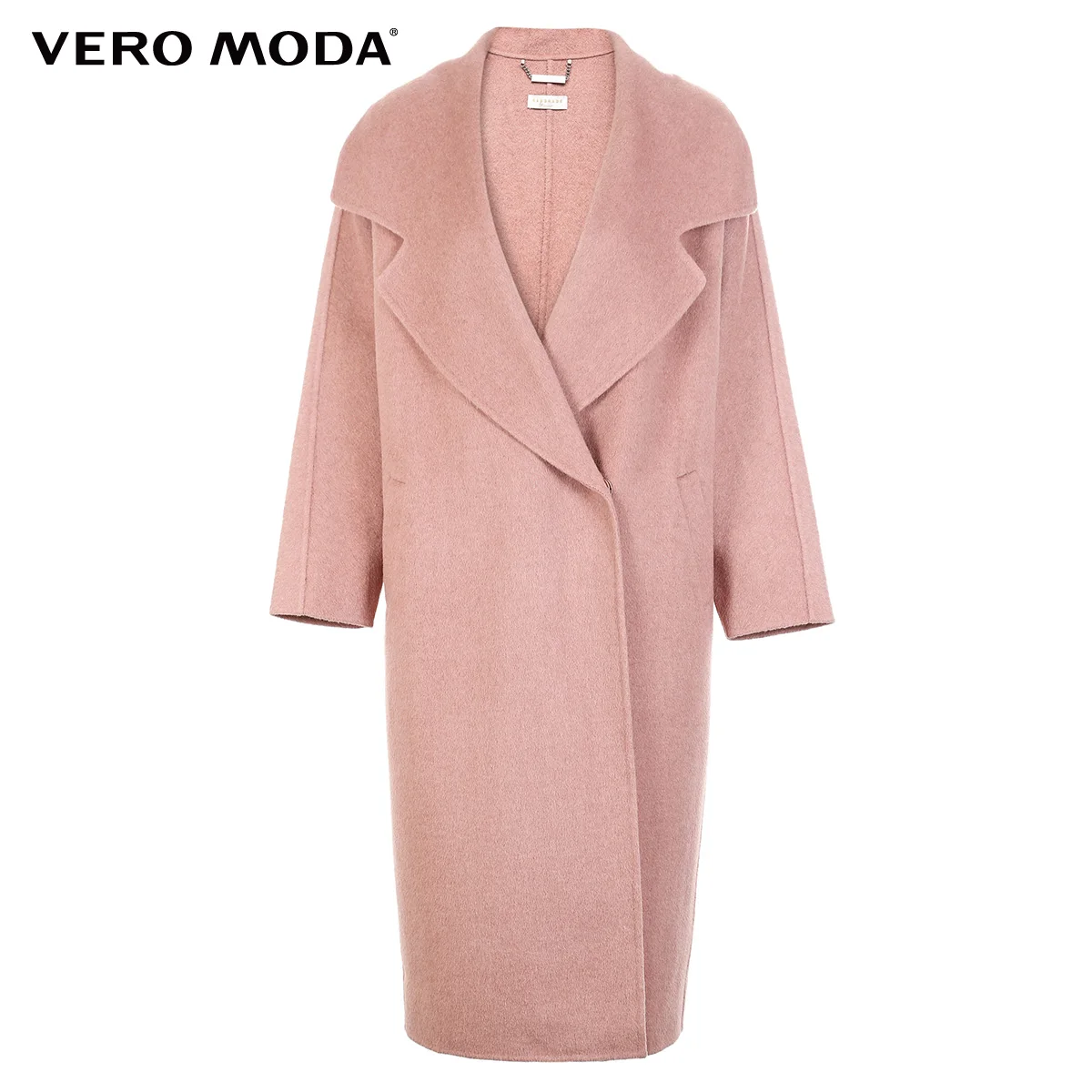 Vero Moda женское офисное пальто из чистой шерсти с нагрудным карманом на пуговицах | 318327556