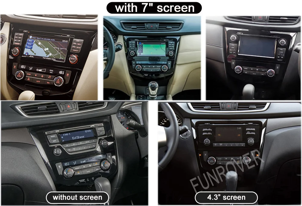 Funrover 2G+ 3 2G Android 9,0 для Nissan X-trail Qashqai- автомобильный Радио Мультиме диа Видео плеер навигация gps 2 din dvd