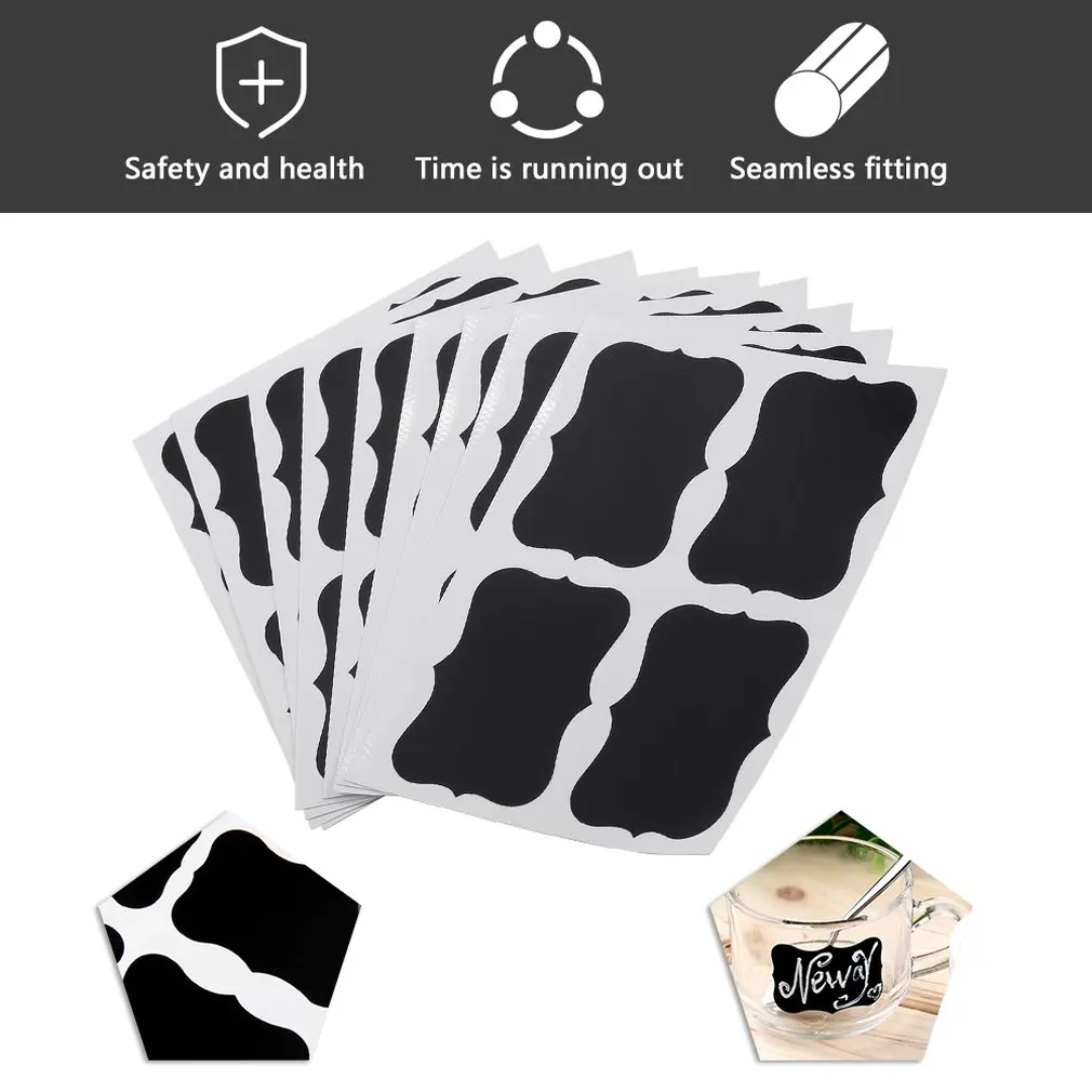 36 шт. доска для досок меловая наклейки рукоделия кухонные банки этикетки 49x34 мм