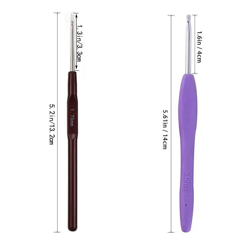 Набор крючков для вязания 1 0-6 0 мм аксессуары | Дом и сад