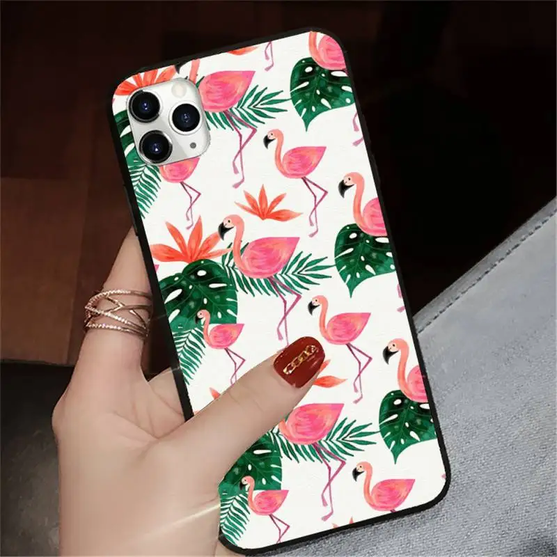 

Flamingo Pink animal Phone Cases for iPhone 11 12 pro XS MAX 8 7 6 6S Plus X 5S SE 2020 XR
