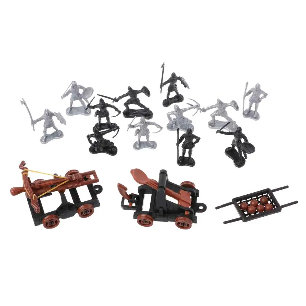 

14 шт./компл. средневековые рыцари, игрушка, катапульта, арбалета, солдаты, игрушечный набор, Колесница