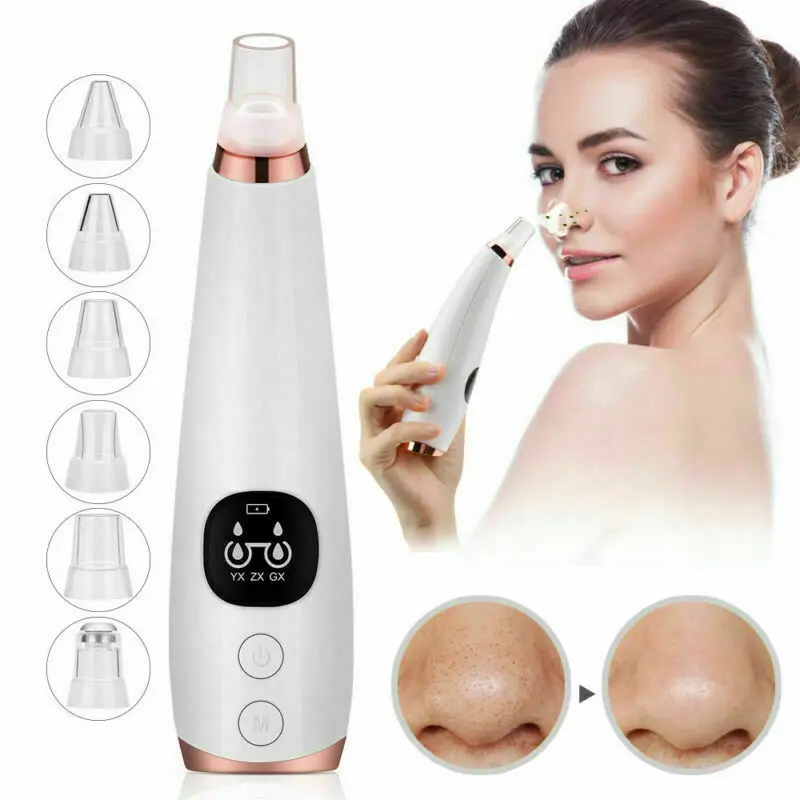 Blackhead Remover Pore Cleaner Vacuum Suction Peeling Acne Pimple Removal Nose Face Deep Cleansing Facial T Zone Beauty SPA | Красота и