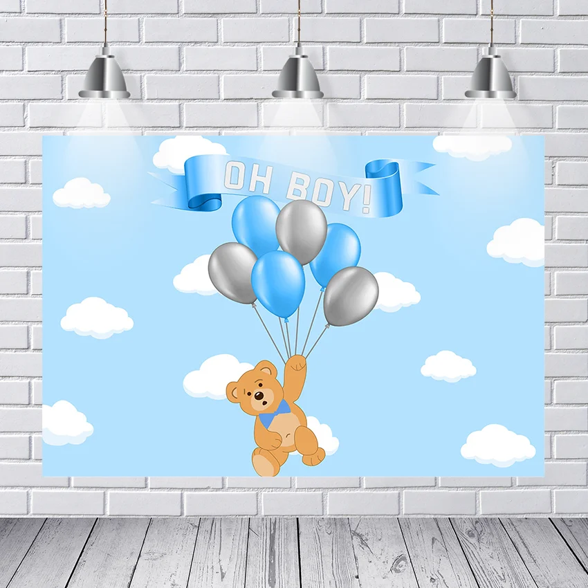 

Photo studio accessories flying bear wallpaper photography background shower baby child birthday custom photo backdrop