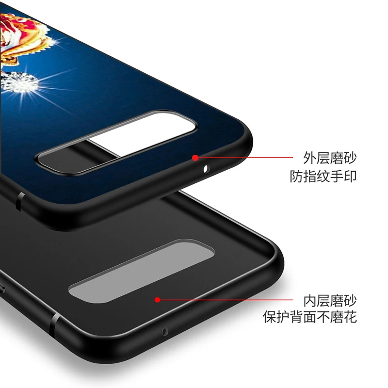 

Black TPU Soft Cover King and the queen for Samsung Galaxy S20 Ultra S10 S10e FE 5G S9 S8 S7 S6 Edge Plus Lite Phone Case