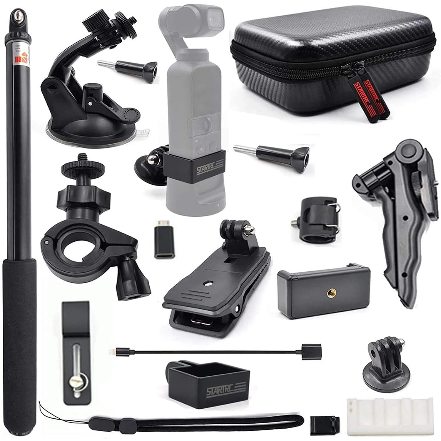 Комплект аксессуаров STARTRC OSMO Pocket 2 ручные крепления для спортивной камеры DJI