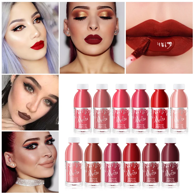 Матовое зеркало Увлажняющий блеск для губ осветляющая жидкая помада макияжа |