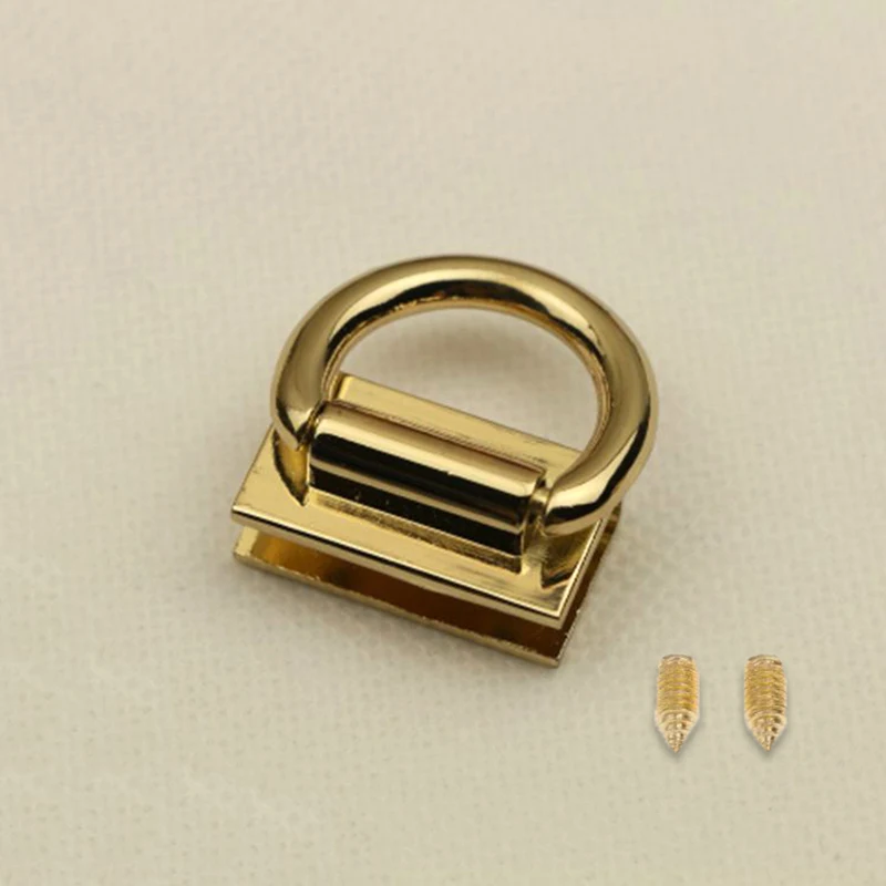gold 1 шт. металлическая прочная Пряжка Twist Lock фурнитура Сумочка DIY Поворотный замок застежка для сумки сплошной цвет сумка аксессуары - Цвет: gold