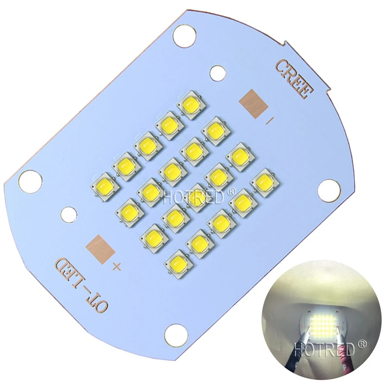 Cree XLamp XP-G2 XPG2 50 Вт 100 Вт светодиодный белый/теплый белый высокомощный светодиодный светильник медная печатная плата для дома/уличного освещения