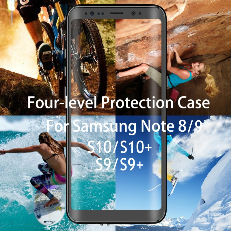 Чехол для samsung S10Plus чехол S10 5G Водонепроницаемый чехол 360 защиты IP68 Note9 samsung Galaxy Note 9 чехол для samsung S9 Etui S10e