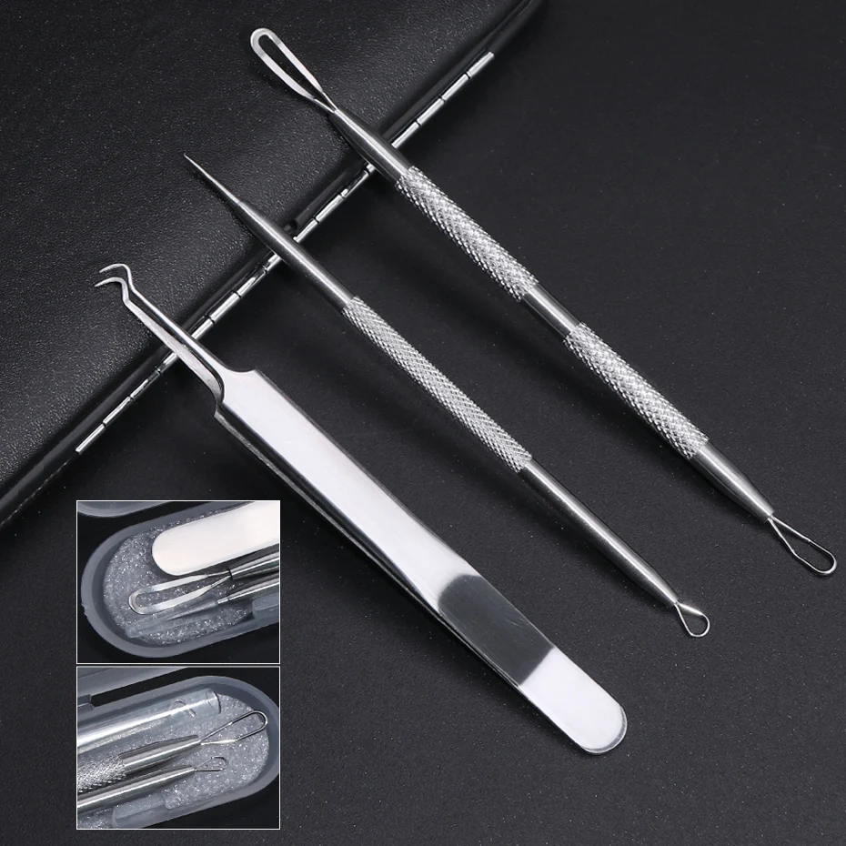 Средство для удаления черных точек 3 шт./компл. Comedone акне Стик экстрактор прыщей