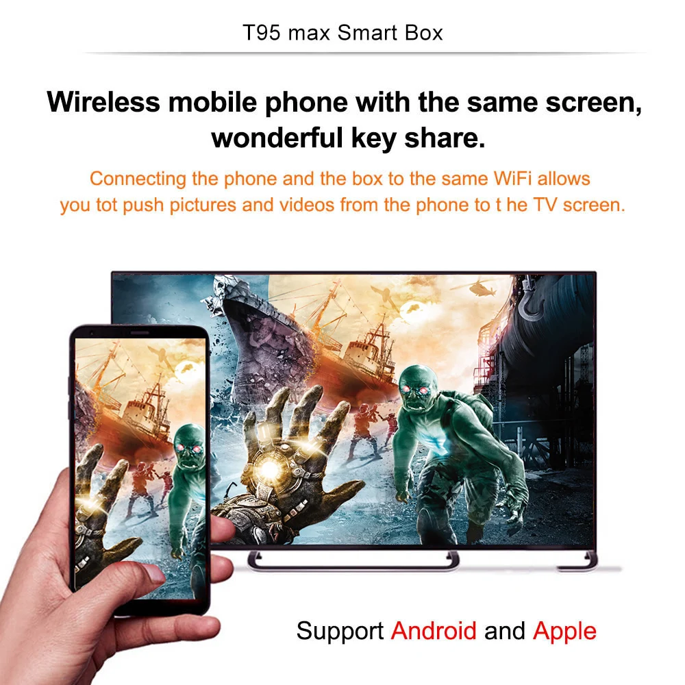 Android 9,0 ТВ приставка 4 ГБ 32 ГБ 64 Гб T95 Max Смарт ТВ приставка Allwinner H6 четырехъядерный 6K HDR 2,4 ГГц Wifi Google плеер T95MAX приставка