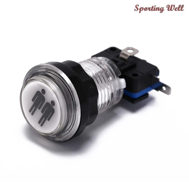 

4 Pcs/Lot LED Illuminated Push Button 1P/2P Player Start Buttons /2x Coin Buttons for MAME / JAMMA / Fighting Games / Arcade