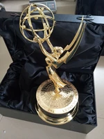 39cm real size 11 metal emmy trophy factory directly sales emmy trophy academy award of merit free shipment
