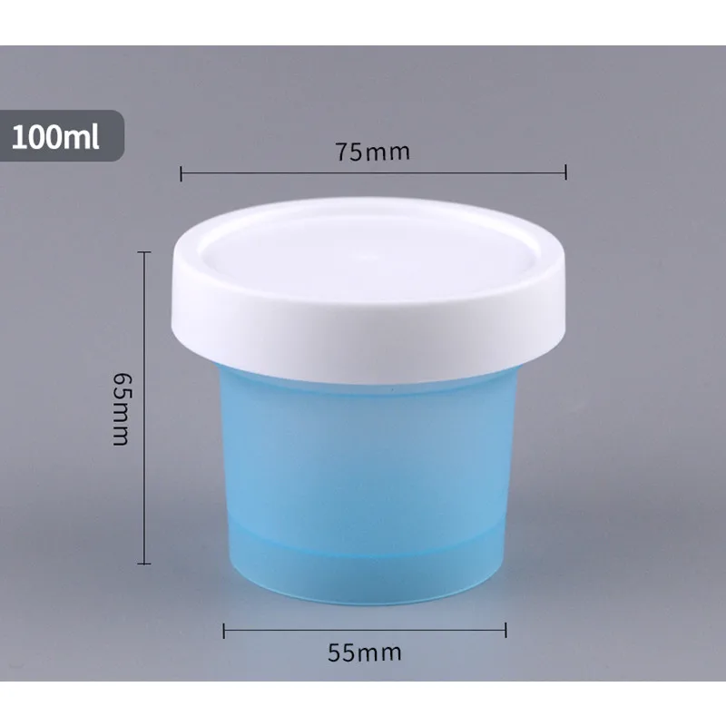 cup and lid 10 шт. китайская сетчатая красная коробочка для мороженого, йогурта, пудинга, чашки, вечерние, на день рождения, для мороженого, матовая пластиковая прозрачная чашка с крышкой - Цвет: cup and lid