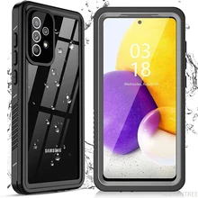 For Samsung A72 A52 Waterproof Case for Galaxy A52 A72 4G / 5G Swim Proof Case Built-in Screen Protector Cover Protection Capa