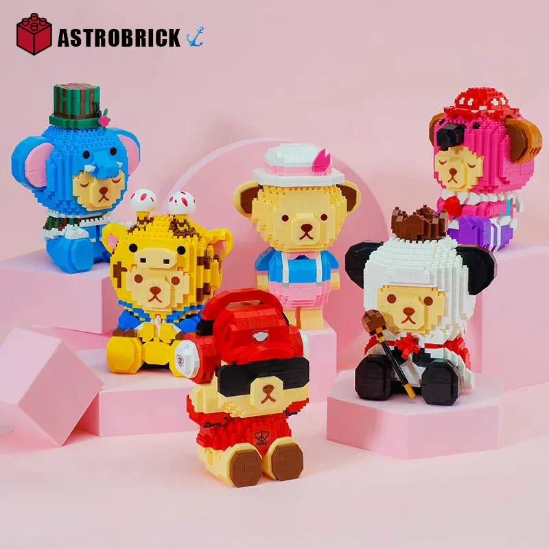 

Классический мультяшный милый медведь Baylody, игрушка «сделай сам», строительный блок, Декор, животное, 3D кукла, модель, сборный блок, игрушка, ...