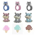 Детский силиконовый Прорезыватель для зубов, игрушка-грызунок, ожерелье сделай сам, соска-подвеска, зажим для соски, цепочка, силиконовый крошечный стержень, аксессуары для новорожденных