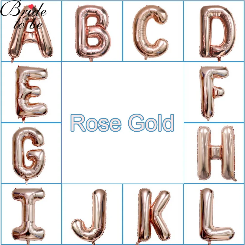 40 дюймов команда невесты To Be розовые золотые серебряные большие шары куриная