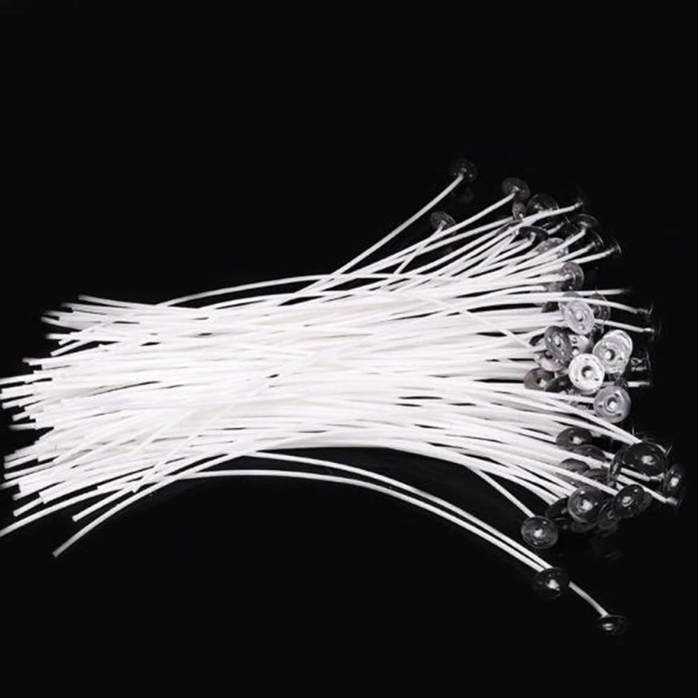

50pcs/set Diy Smokeless Wax Wick Tightly Woven Wax Wick With Candle Wick Butter Wick