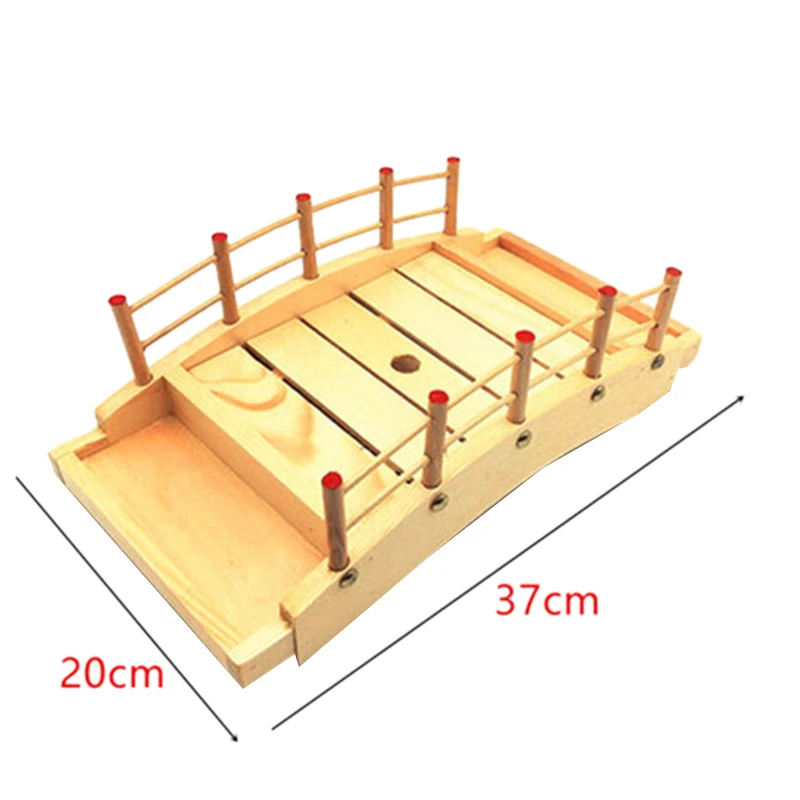 Деревянная кухня суши мост лодки сосна креативная тарелка для сашими тарелками