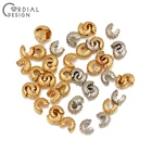 Cordial Design 100Pcs DIY аксессуарыобжимные и концевые бусиныCooperнатуральное позолотаручная работаЮвелирная фурнитура и компоненты
