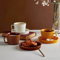 european retro ceramic mug with dimpled coffee mug is luxurious and elegant three dimensional milk scented tea juice cup