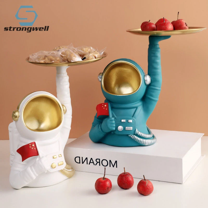 

Strongwell скандинавские современные фигурки космических человек, украшение для хранения, товары для дома, предметы интерьера, поднос для фрукт...