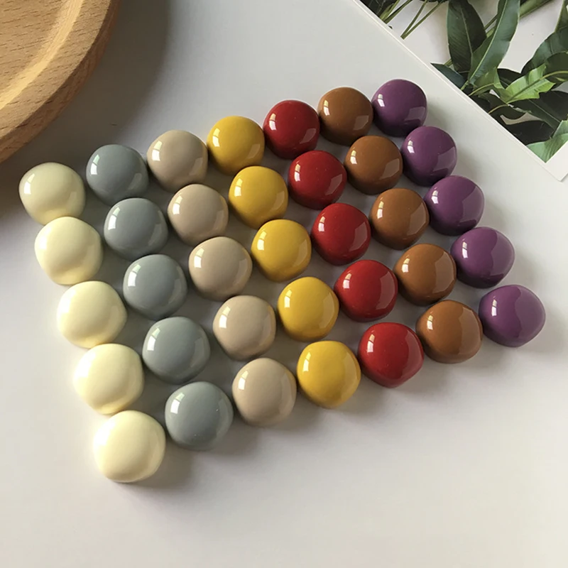 10PCS Симпатичный холодильник магниты 15 мм маленький наклейки Morandi красочные для