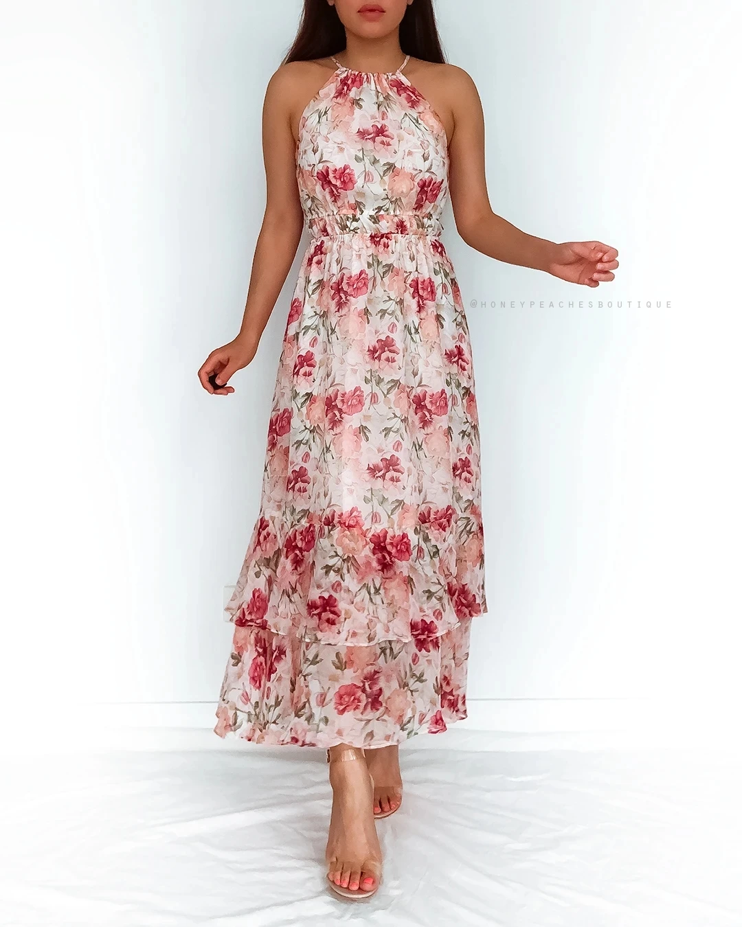 Summer Floral Long Dress Bohe Dresses Sexy Halter Strapless Sundress Vacation Clothes For Women holiday beach dresses | Женская одежда