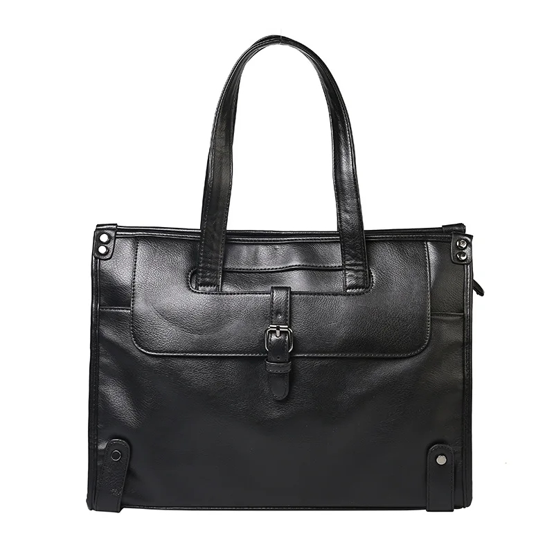 Brand Fashion Designer Leather Messenger Briefcase Men's Business Bags IPad Computer Bags 2021 Hot Fashion Male HandBags