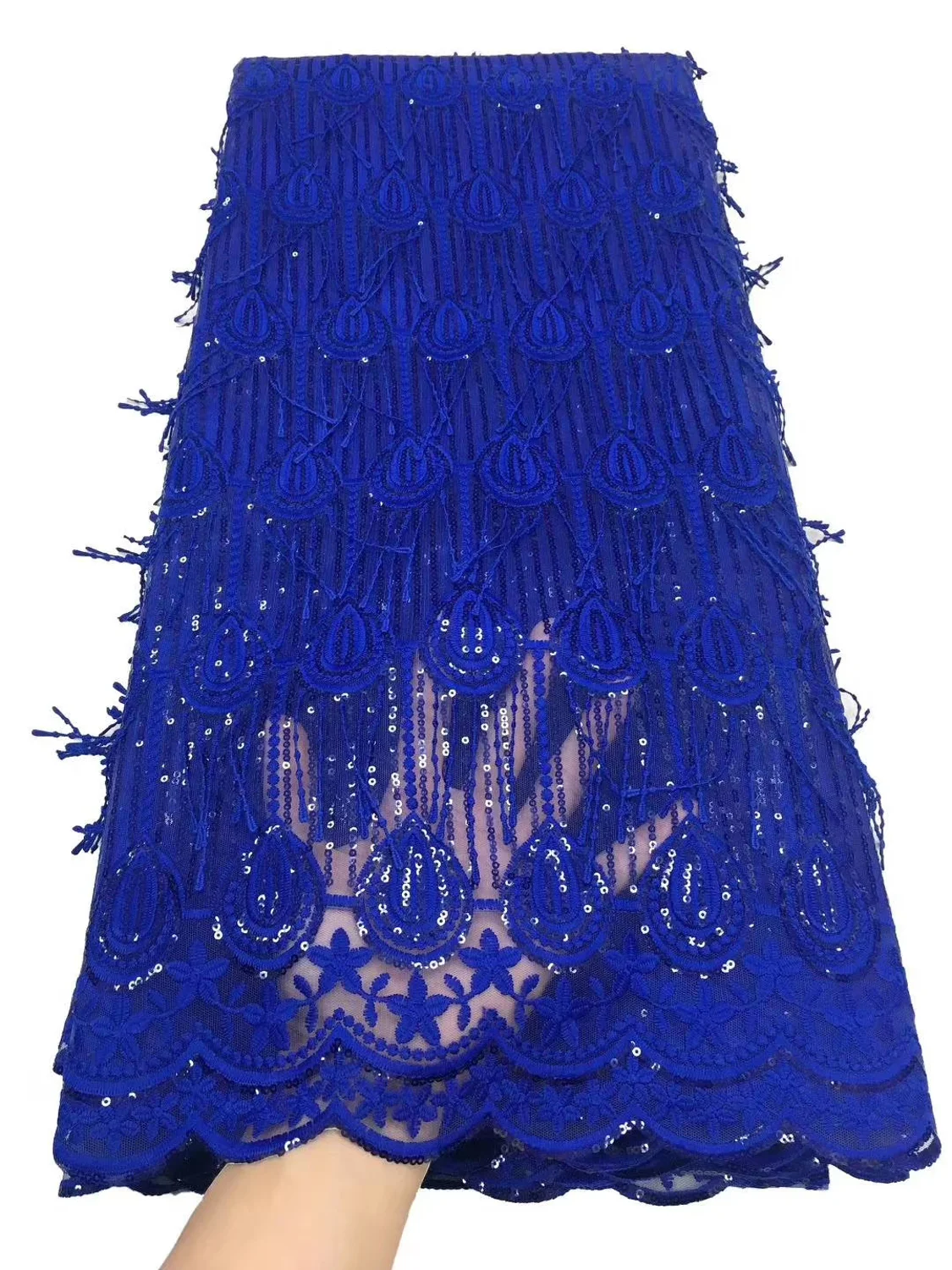 Новейшая африканская кружевная ткань 2020 высококачественные кружева с блестками