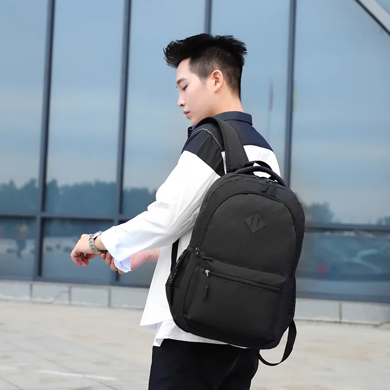 Повседневный Рюкзак с USB однотонный водонепроницаемый рюкзак на заказ| |