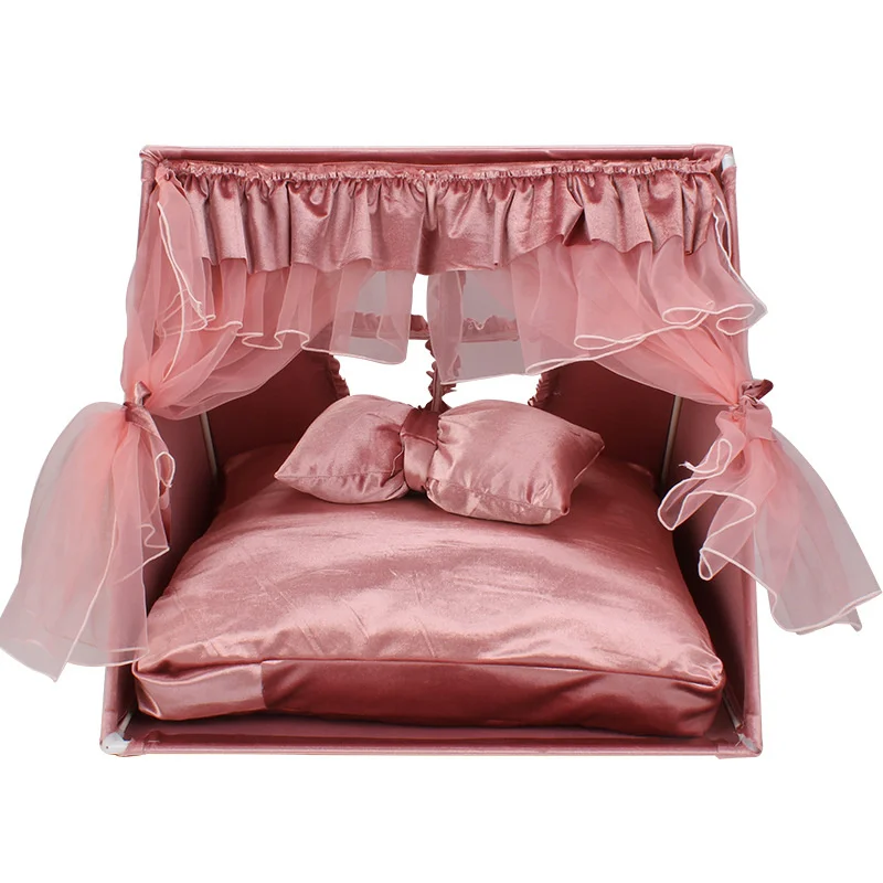 

Semi-closed Pet Cat Bed Tent For Cats Sleeping Breathable Camping Kennel Hand Wash Machine For Small Medium Dogs All Season