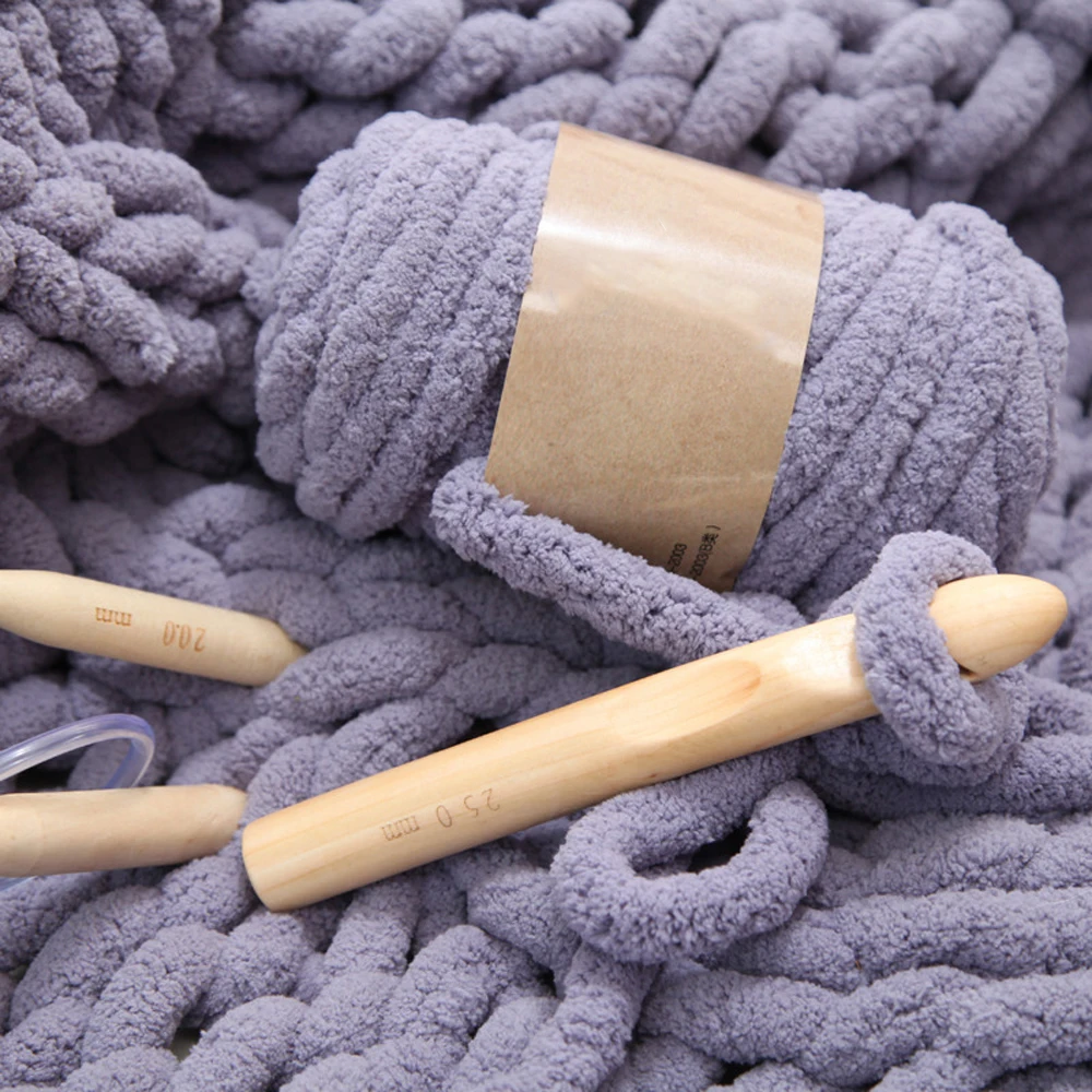 Высококачественная теплая шерстяная пряжа из синели для вязания детская вязаное