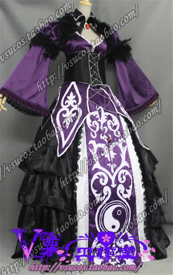 TouHou Project Юкари Якумо фиолетовое великолепное женское торжественное платье