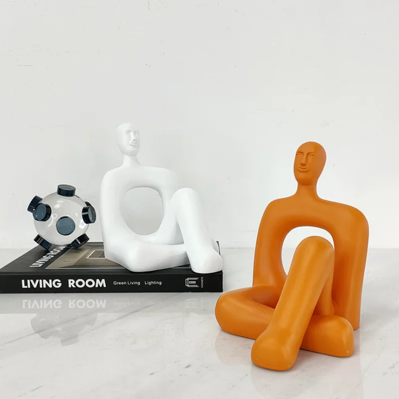 

Figure Sculpture Creative Ornaments Personality Modern Home Decoration Accessories Desktop Resin Model Gif 19*13.5*18.5cm