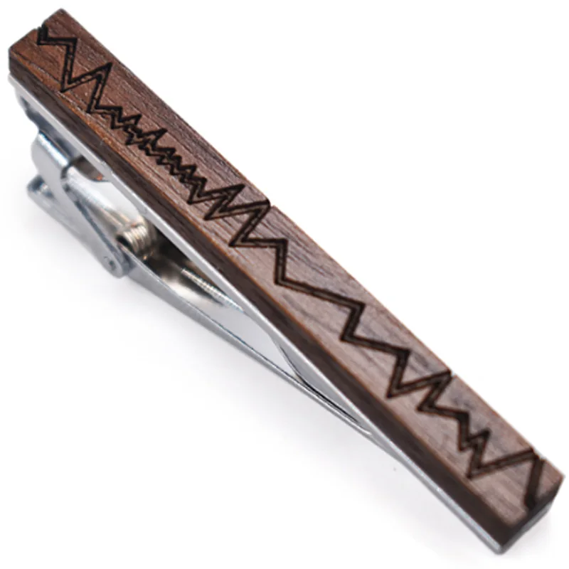 Зажим для галстука классический стиль пряжка деревянный мужской деловой зажим