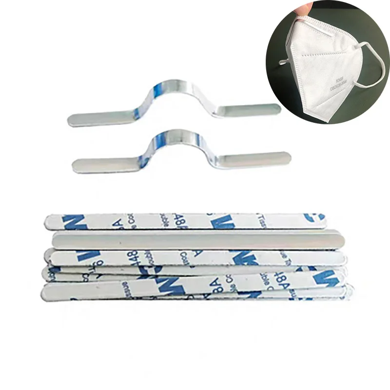 Зажим для носа из проволоки металлический плоский Алюминиевый зажим переноски