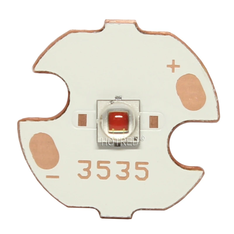 1 шт. 10 шт 50 в наборе оригинальный Cree XPE2 XP E2 фото темно красный 660nm 3 Вт мощности