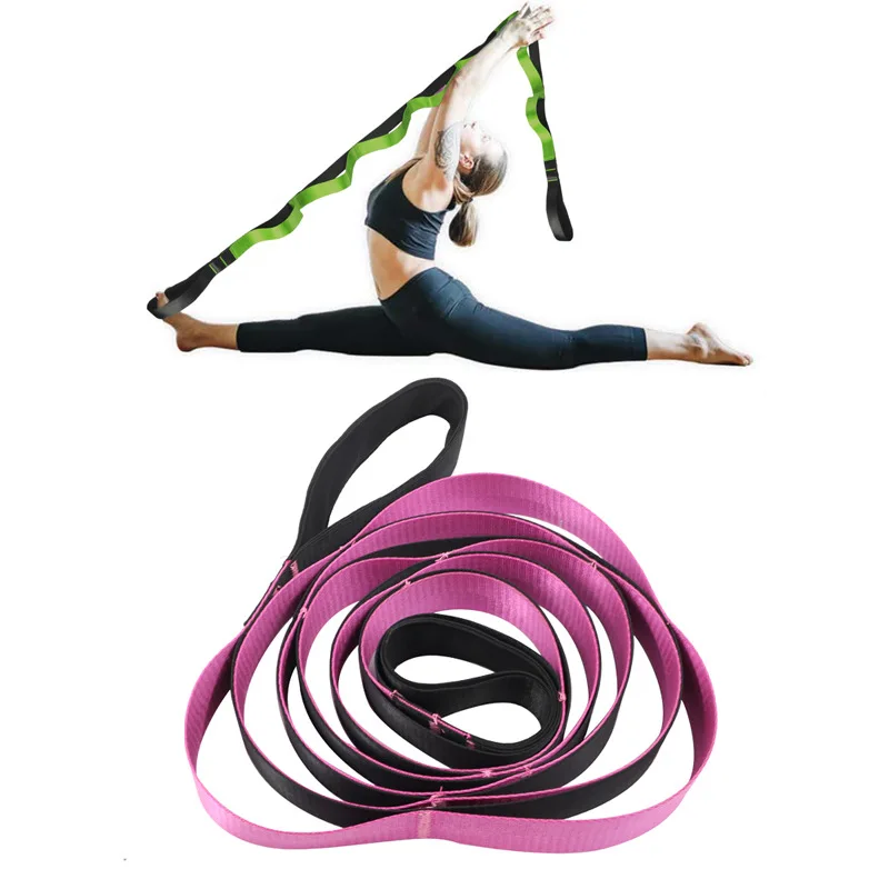 

Multicolors Yoga Pull Strap Belt Fitness Exercise Gym Rope Figure Waist Leg Resistance Fitness Bands Yoga Belt Clothing Building