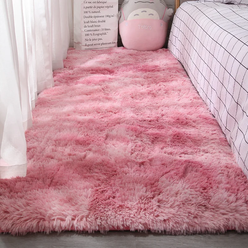

Nordic Room Household Carpet Bedroom Bedside Carpet Ins Long Hair Comfortable And Warm Rug Plush Fluffy Rug Home Decor Carpet