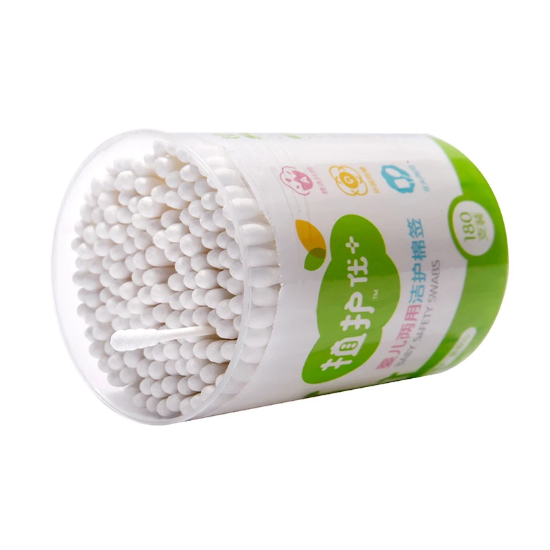 180 шт./кор. зубная щетка с двумя головками и ватный тампон для носа чистки ушей