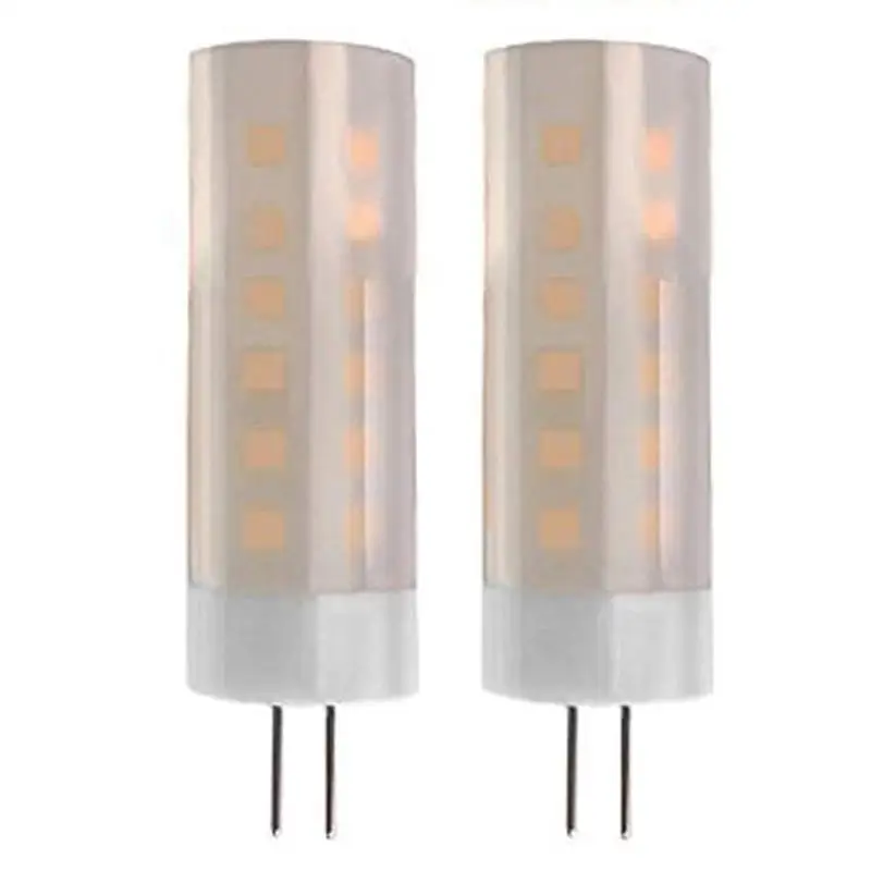 

2pcs 3W 230 lm G4 LED Corn Lights 36 leds SMD 2835 Flame Effect Warm White DC 12V ( Warm White, DC12V)