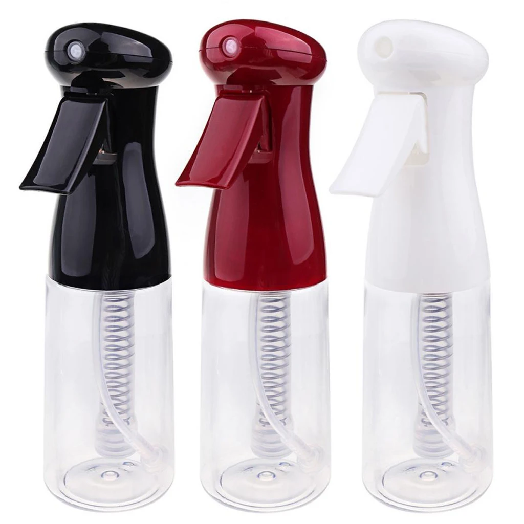 

300ml Continuous Spray Water Bottle, Fine Mist Hair Spray Bottle Empty Refillable Trigger Sprayer, Plastic Mist Container